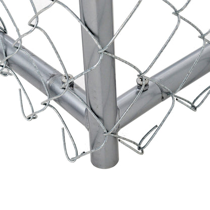 Lucky Dog Adjustable 10' x 5' x 6' Heavy Duty Chain Link Dog Kennel Enclosure - 117259