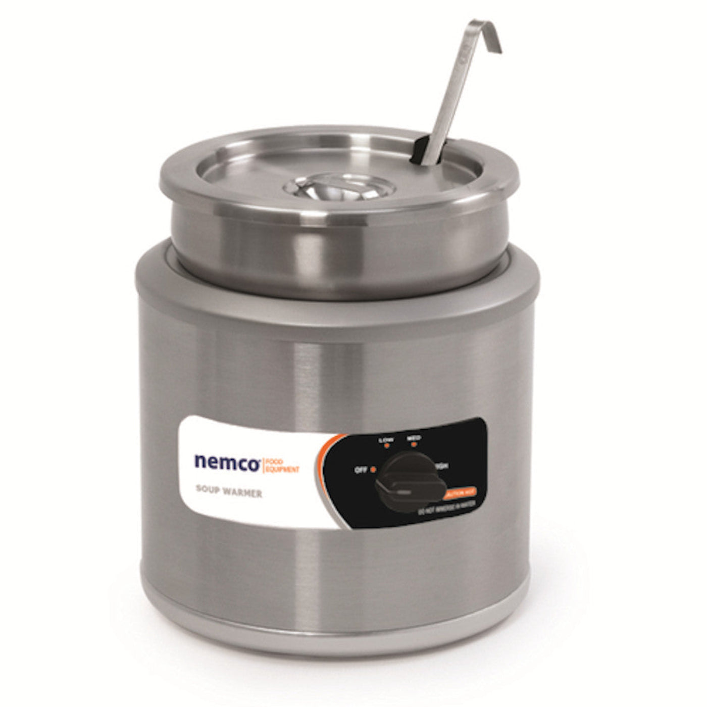 Nemco 6103A-ICL 11-Quart Round Cooker / Warmer Includes Insert, Cover and Ladle - NE6103AICL
