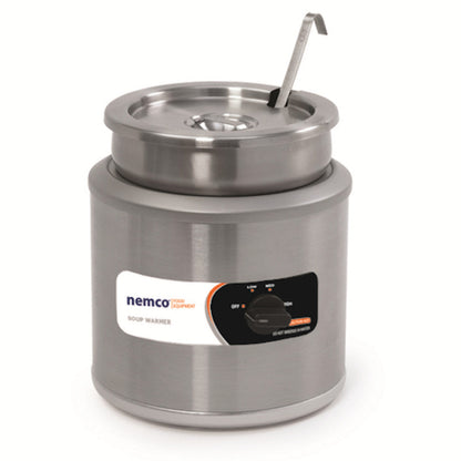 Nemco 6103A-ICL 11-Quart Round Cooker / Warmer Includes Insert, Cover and Ladle - NE6103AICL