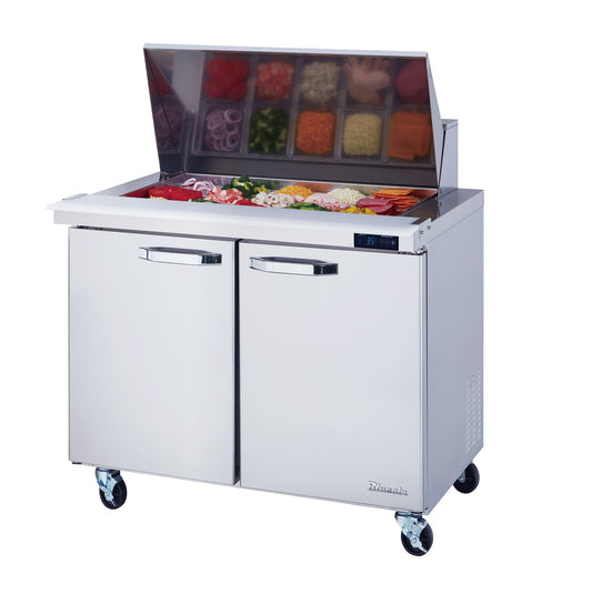 Blue Air BLMT36-HC | 36" Wide 2 Door Mega Top Sandwich Prep Table - BLMT36-HC
