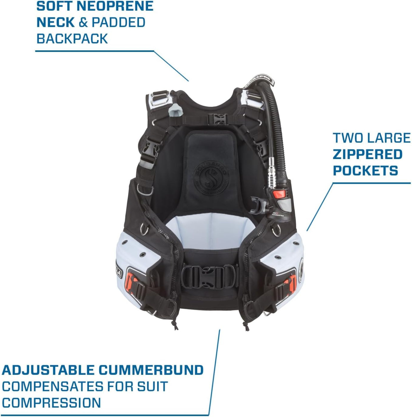 ScubaPro Bella 2023 Womens BCD w/ Air2 Inflator - BCD404 01-XS