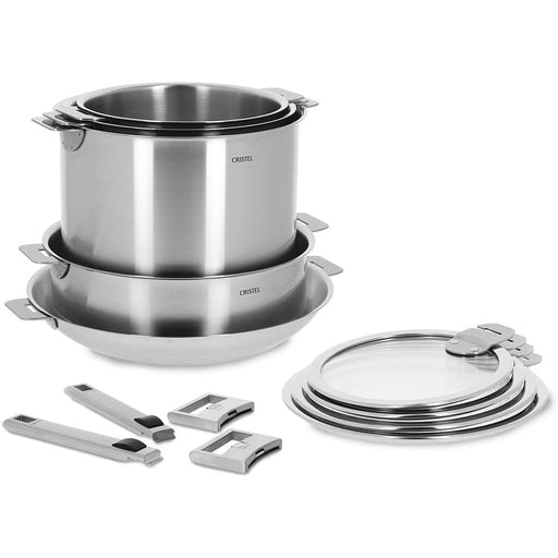 Cristel Strate Stainless-Steel 13 Piece Cookware Set - STQL13KSAS