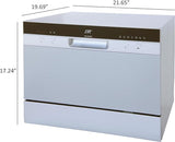 SPT Countertop Dishwasher with Delay Start & LED – Silver SD-2224DSB