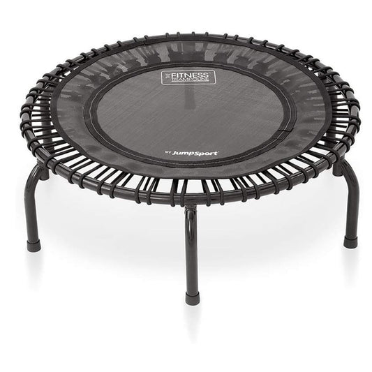 Disc-O-Bed JumpSport 220 Fitness Rebounder Mini Trampoline & Handle Bar Accessory, Black - 250093