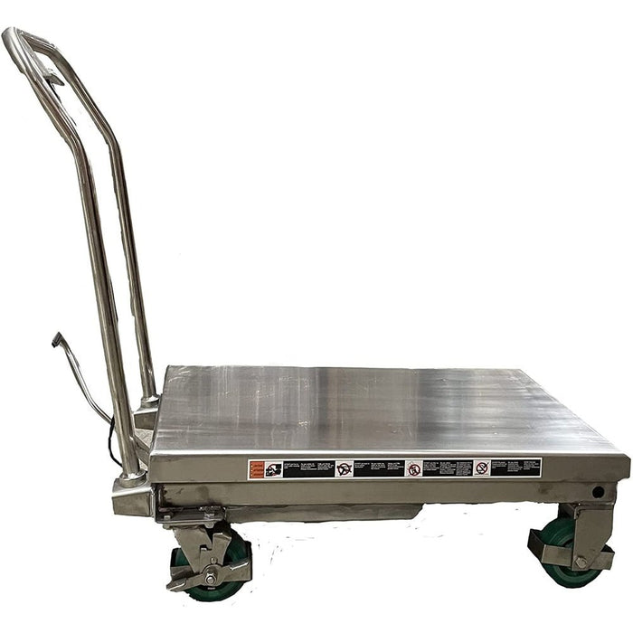 Pake Handling Tools Stainless Scissor Lift Table 550lb Capacity 32.5" x 19.75" Platform New - PAKLT03