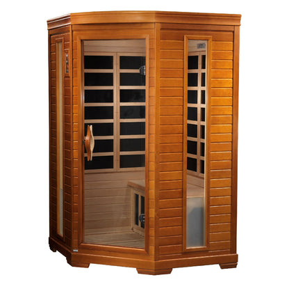 Golden Designs "Heming" 2 Person Low EMF Far IR Sauna  - DYN-6225-02