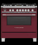 FISHER & PAYKEL OR36SCG6R1 Dual Fuel Range, 36", 5 Burners, Self-cleaning - OR36SCG6R1-KT
