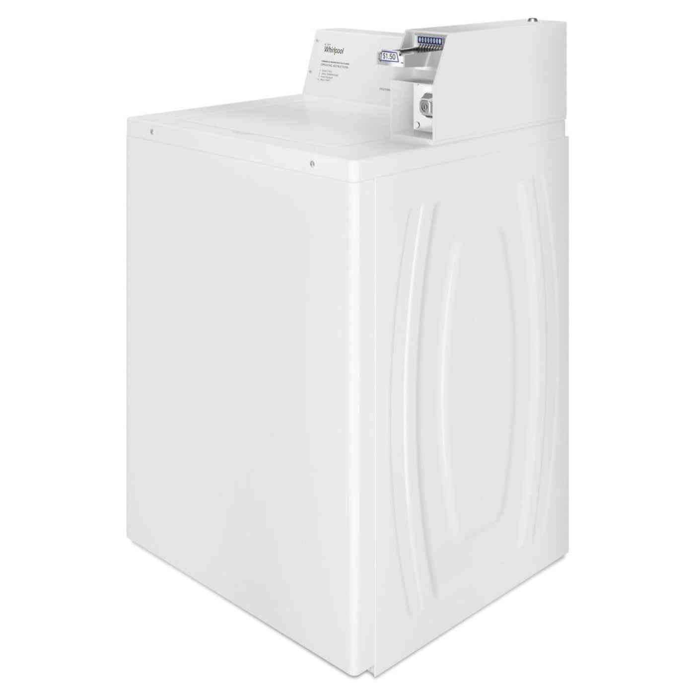 WHIRLPOOL Commercial Top-Load Washer, Coin Equipped White - CAE2745FQ-KT