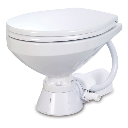 Jabsco Electric Marine Toilet - Regular Bowl w/Soft Close Lid - CWR-64131