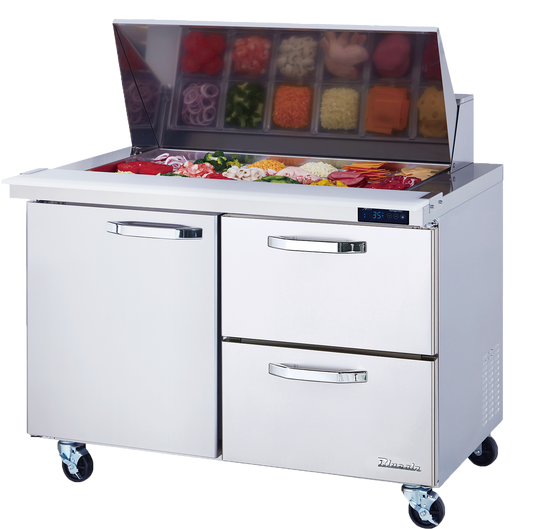 Blue Air BLPT60-D4-HC | 60" Wide 4 Drawer Sandwich Prep Table - BLPT60-D4-HC