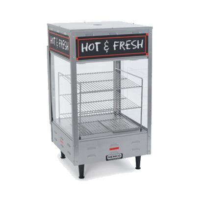 Nemco 6454-2 Pass-Thru Countertop Heated Merchandiser with 3 15" Square Shelves - NE64542