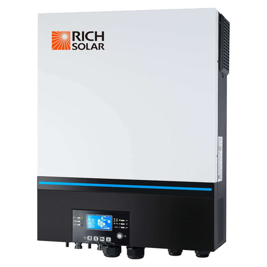 Rich Solar 6548 | 6500 Watt (6.5kW) 48 Volt Off-Grid Hybrid Solar Inverter | Premium 6500W 48V Hybrid Inverter for Campers, Cabins, Tiny Homes, ADUs, RVs, Off-Grid  - RS-H6548