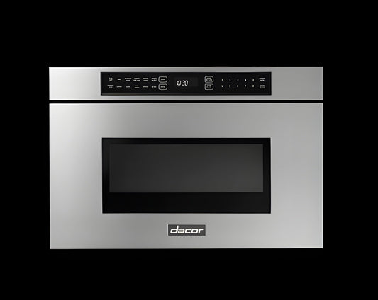 DACOR 24" Microwave-In-A-Drawer, Silver Stainless Steel - DMR24M977WS-KT