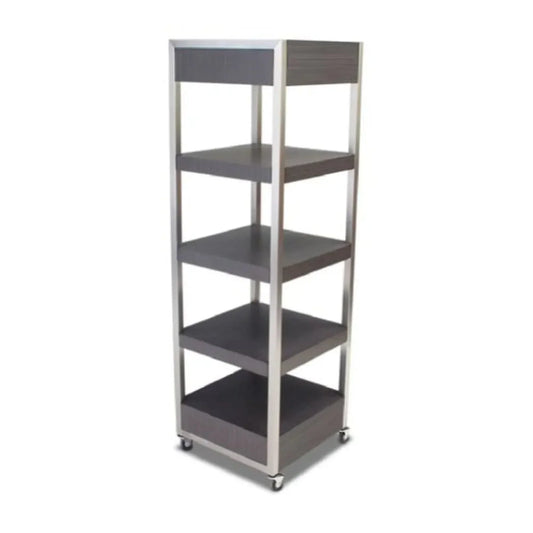 Forbes Industries 6513 24" Foss Series Rolling Display (Executive) - Stainless Steel Frames - 6513