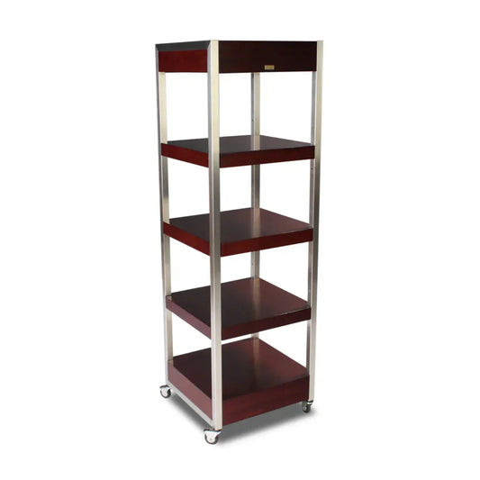 Forbes Industries 6516 24" Foss Series Rolling Display (Elite) - Stainless Steel Frames - 6516