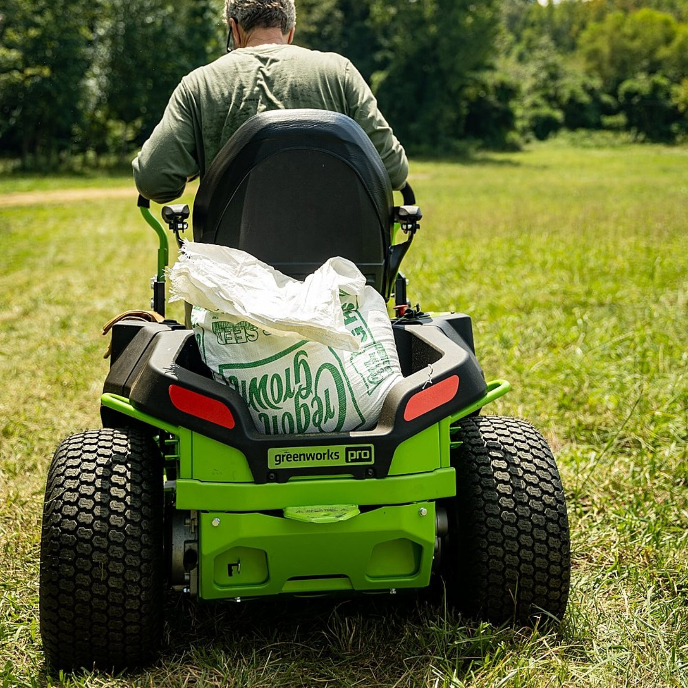 Greenworks 80V 42" Cordless Battery CrossoverZ Zero Turn Lawn Mower w/ Twelve (12) 4.0Ah Batteries and Three (3) Dual Port Turbo Chargers - 7409402