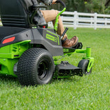 Greenworks 80V 42" Cordless Battery CrossoverZ Zero Turn Lawn Mower w/ Twelve (12) 4.0Ah Batteries and Three (3) Dual Port Turbo Chargers - 7409402