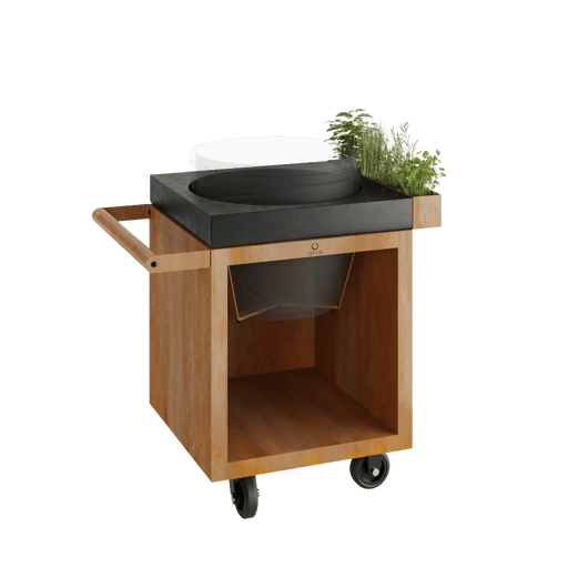 OFYR Kamado Table Corten 65 PRO Concrete The Bastard - O-K-T-65-PRO-TW-KJ