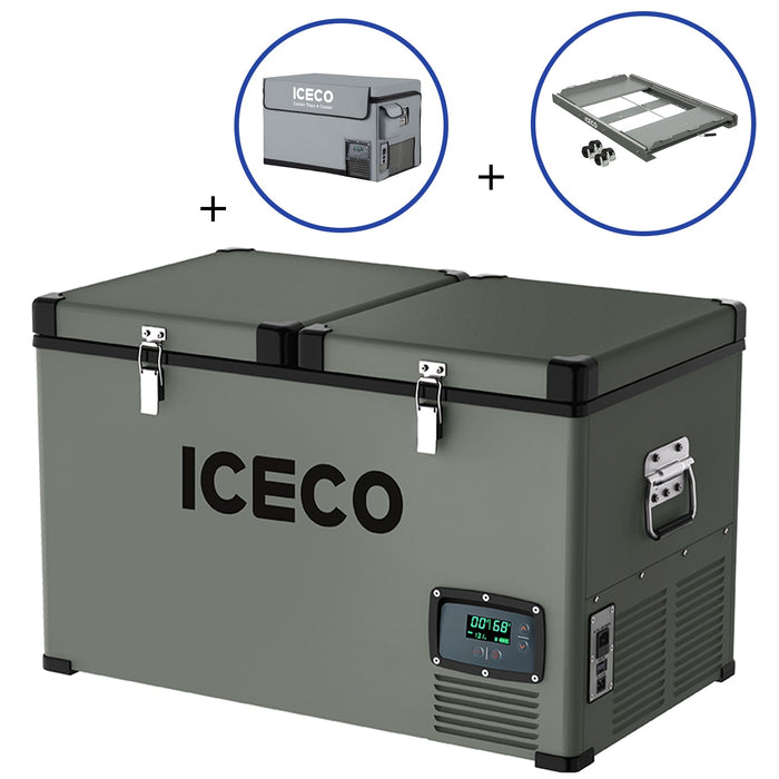 68.6QT VL65 Dual Zone Portable Fridge Combo | ICECO