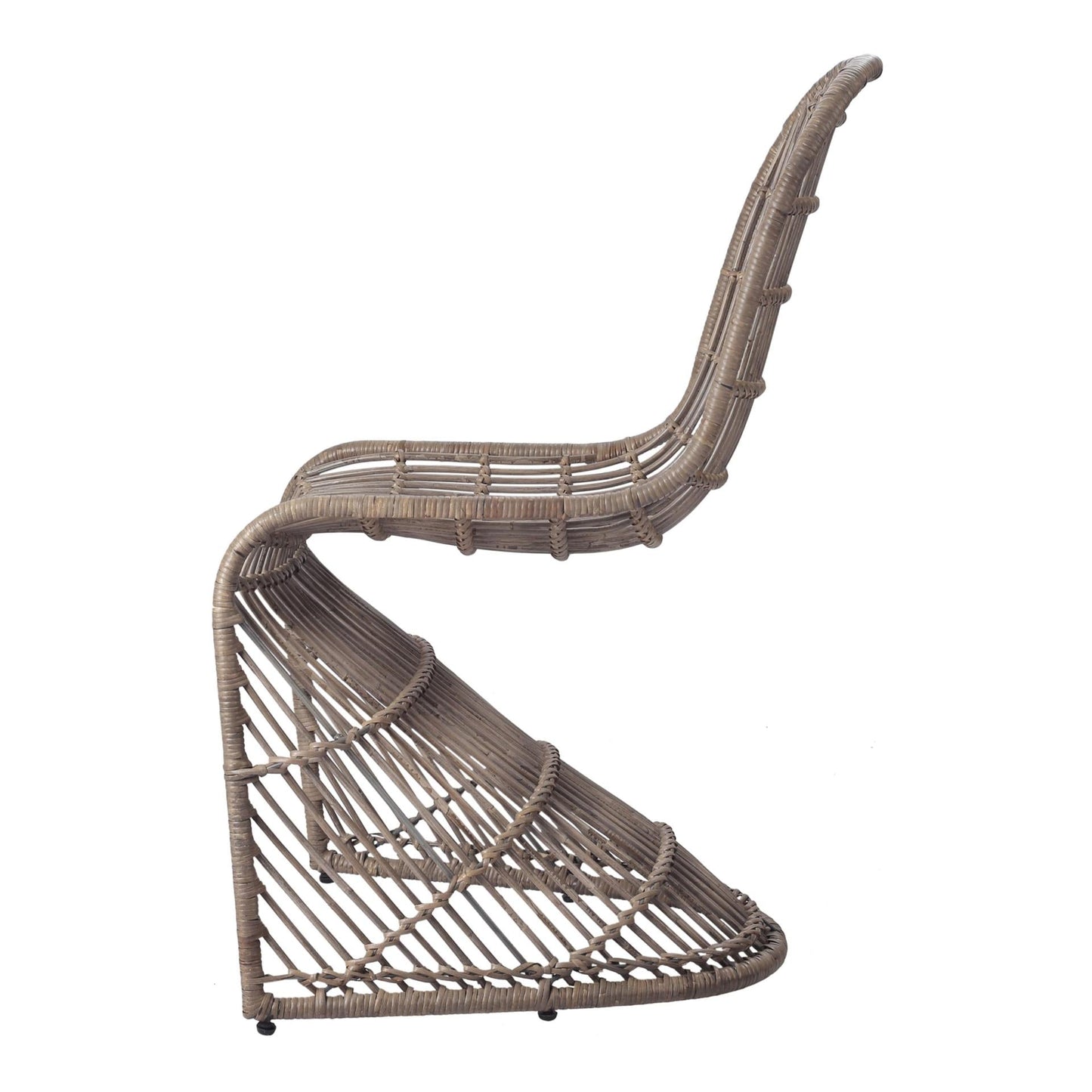 New Pacific Direct Groovy Rattan Chair, (Set of 2)  - 6600010-G