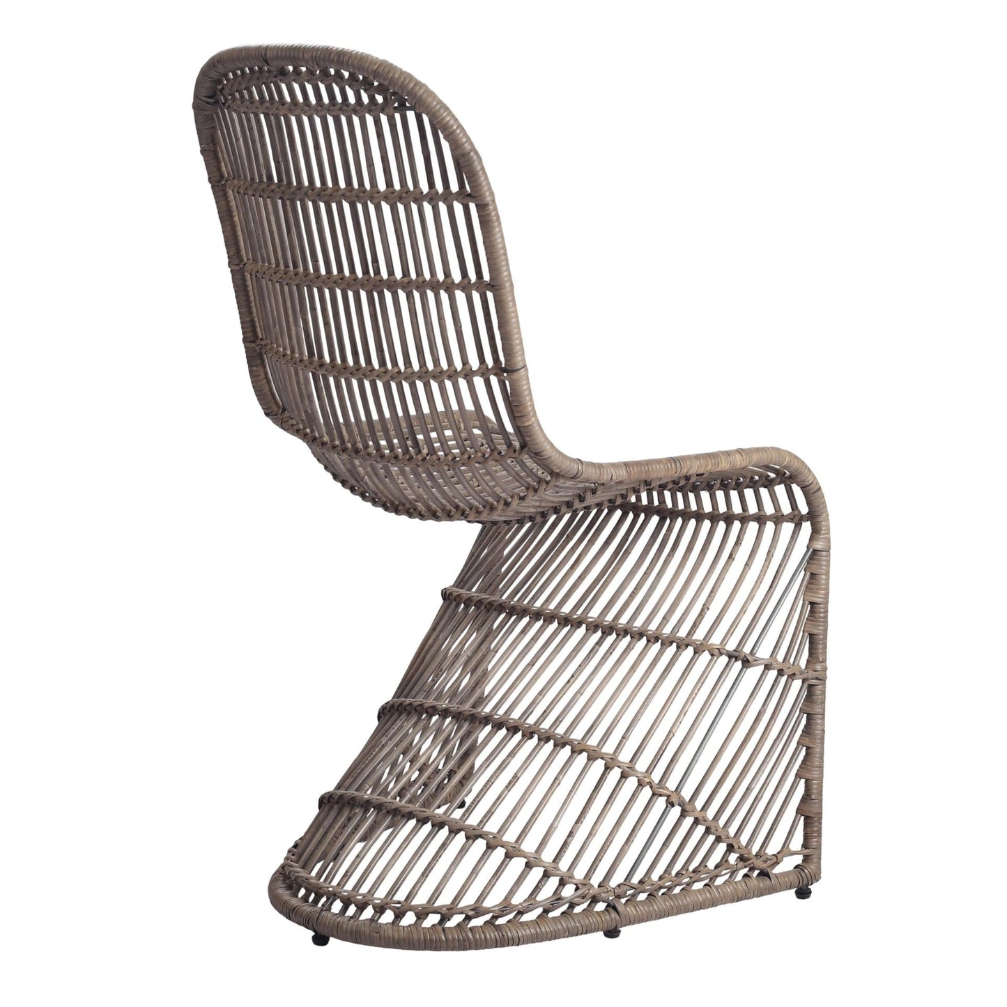 New Pacific Direct Groovy Rattan Chair, (Set of 2)  - 6600010-G
