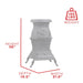 US Stove 1869 Cast Iron 1,500 sq. ft. Coal Stove 40 lb. New