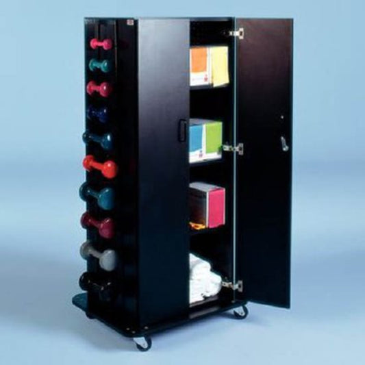 Patterson Medical Supply - Storage Rack 30 W X 61 H X 24 D Inch, Multi Purpose, With Cabinet - 927616