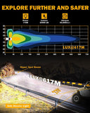Auxbeam V-ULTRA Series 6/8 Pcs 5 Inch 172W LED Side Shooter Amber DRL with Power Harness - GP00011304