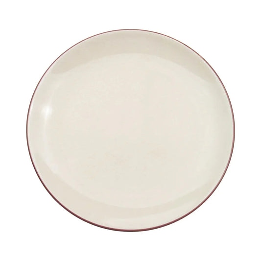 CAC China Coupe Plate Creamy White 12" Case of 12 Pcs - 666-21-W
