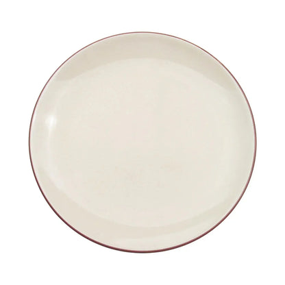 CAC China Coupe Plate Creamy White 12" Case of 12 Pcs - 666-21-W