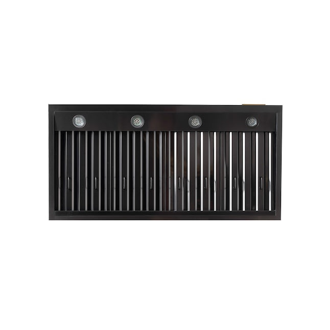 Kucht Professional 48" Wall Mount Range Hood 1,200 CFM in Titanium Stainless Steel, KRH483A-C