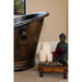 Premier Copper 67 in. Hammered Copper Double Slipper Bathtub With Rings - BTDR67DB