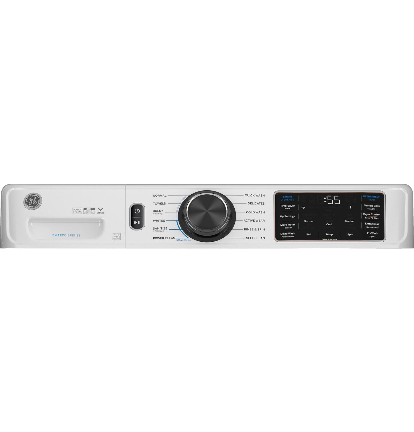 GE APPLIANCES GFW655SSVWW 5.0 cu. ft. Smart Front Load Washer - GFW655SSVWW-KT