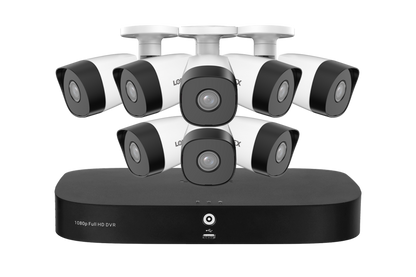 Lorex 1080p 8 Camera Capable 1TB Wired DVR System with 1080p HD CVI Bullet Cameras - D24281-2NB8-E