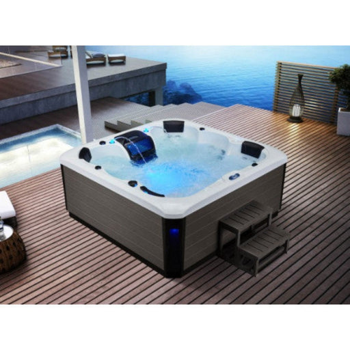 Luxury Spas - Elite Series Victoria 6 Person Cloud Gray WS-693 - Backyard Provider