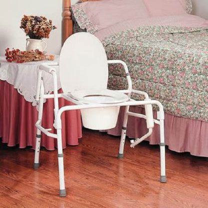 Patterson Medical Supply - Commode Chair Fixed Arm Steel Frame - A92407