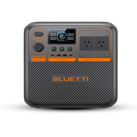 Aurora Generators  Premium 200 V2 Solar Portable Power Station | 2073- 2700Wh - PowerGen USA - P-PR200V2-US-GY-BL-010