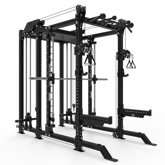 Bells Of Steel Smith Machine Rack - 6-Post with Kraken - Manticore (3" x 3", 1" Holes) - MTC-03-STKKRK-SMTH