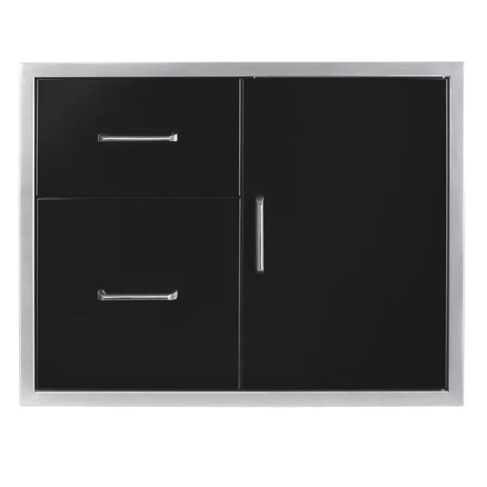 Wildfire 30x24 Access Door & Double Drawer Combo - WF-DDWCOMBO3024-BSS