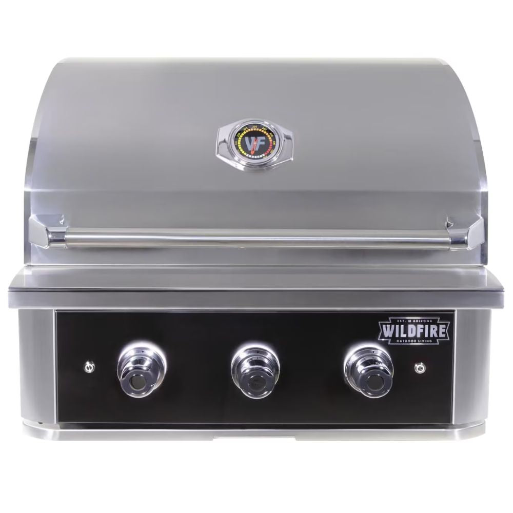 Wildfire Ranch PRO 30-Inch Black Built-in Gas Grill - WF-PRO30G-RH-LP