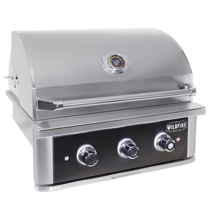 Wildfire Ranch PRO 30-Inch Black Built-in Gas Grill - WF-PRO30G-RH-LP