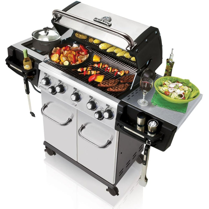 Broil King Regal S 590 Pro Freestanding Gas Grill w/ Rotisserie & Side Burner - 958344