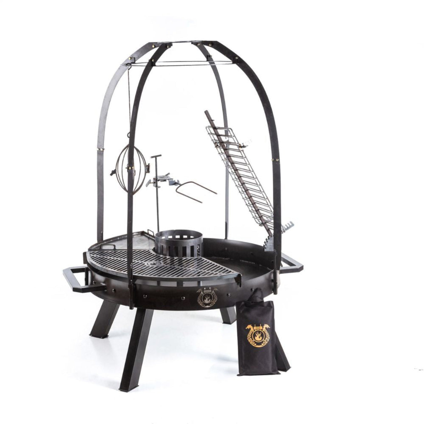 Fogues TX Ram 120 Pro Open Fire Argentine Charcoal Grill - FJL-RAM-103