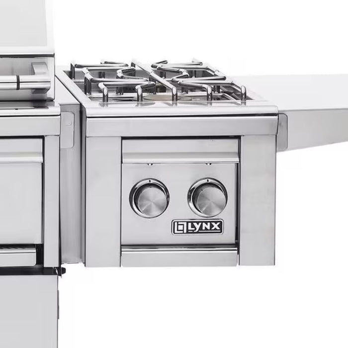 Lynx Professional Cart Mounted Gas Double Side Burner - LCB2-3-LP