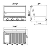 Bosca Block 1000 Freestanding Gas Grill - 104030031