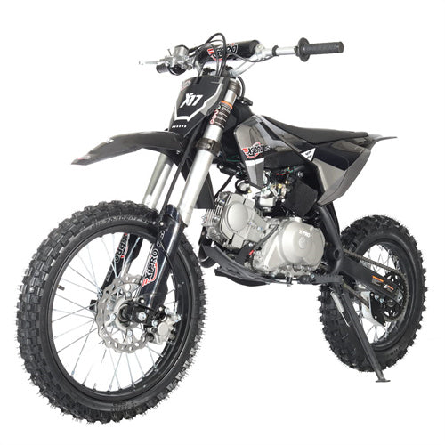 X-PRO X17 125cc Dirt Bike with Automatic Transmission, Electric Start, Big 17"/14" Tires - DB-K021-Blue