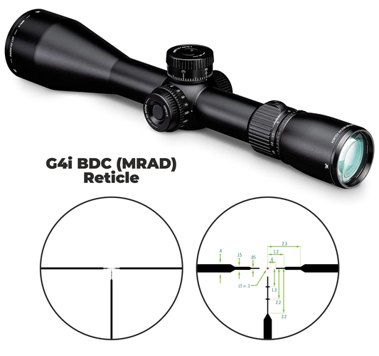 Vortex Optics Razor HD LHT 3-15x50 SFP G4i BDC (MRAD) Reticle 30mm Tube Riflescope with Mount and Hat Bundle - RZR-31503_Hat-CD
