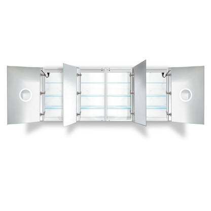 Krugg Svange 8436DLLRR 84″ X 36″ LED Medicine Cabinet with Dimmer & Defogger SVANGE8436DLLRR