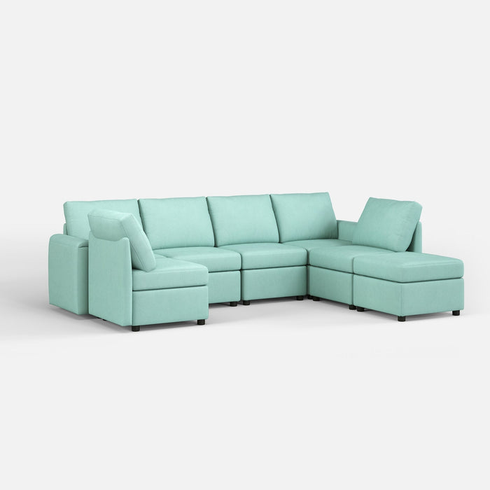 LINSY HOME RUBIK I 6 Seats with Ottoman - US-LH-SPF-Sofa-S900-A11-61-0-00 Price