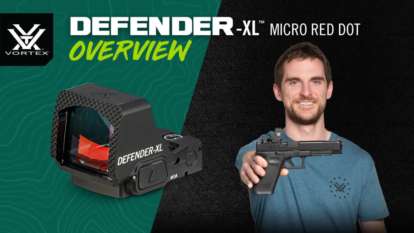 Vortex Optics Defender-XL Micro Waterproof 8 MOA Red Dot Sight - (DFXL-MRD8)
